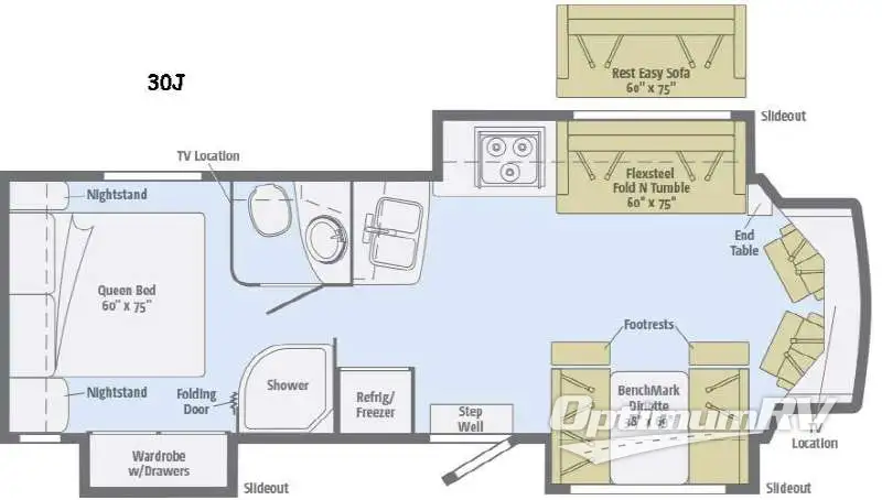 2016 Itasca Cambria 30J Floorplan Photo