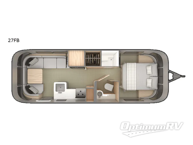 2021 Airstream Globetrotter 27FB RV Floorplan Photo