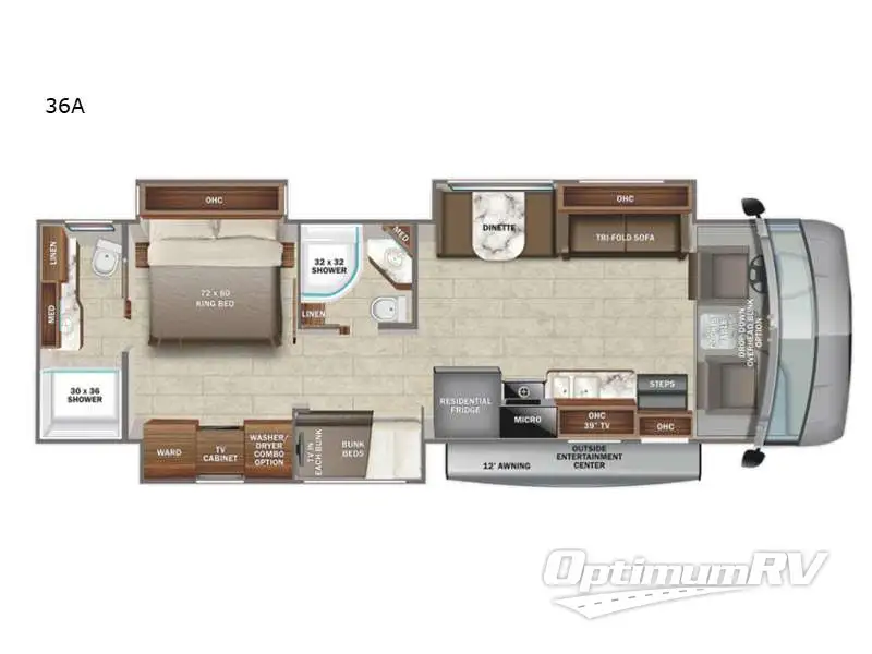 2022 Jayco Precept 36A Floorplan Photo