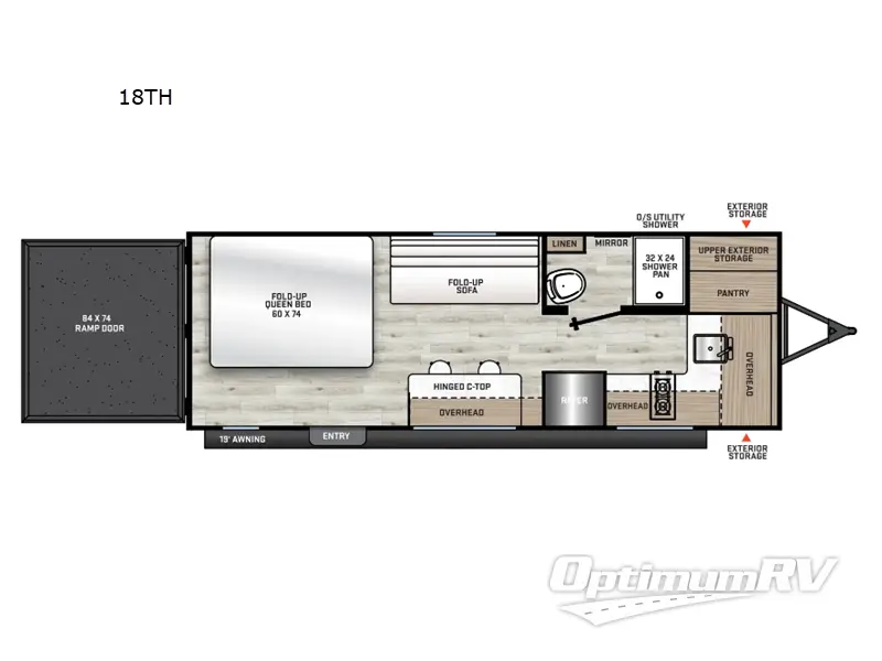 2024 Coachmen Catalina Trail Blazer 18TH Floorplan Photo