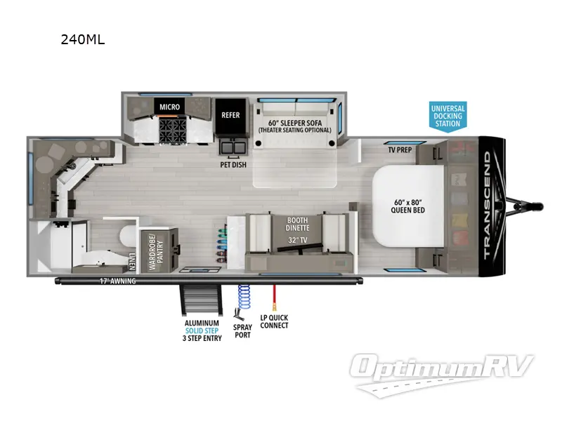 2024 Grand Design Transcend Xplor 240ML Floorplan Photo