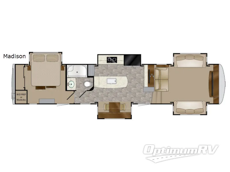2017 Heartland Landmark 365 Madison RV Floorplan Photo