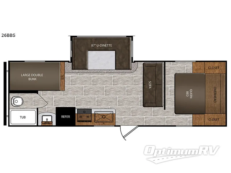 2018 Prime Time Avenger ATI 26BBS Floorplan Photo