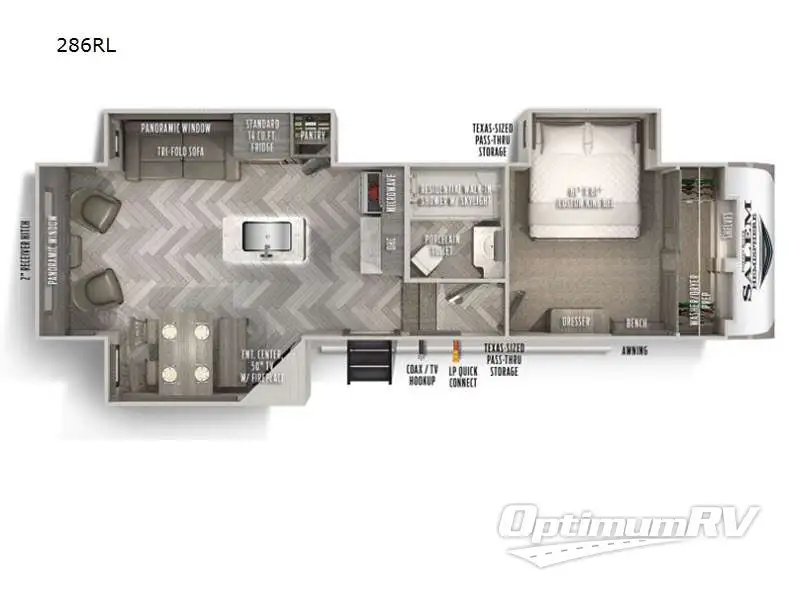 2021 Forest River Salem Hemisphere 286RL Floorplan Photo