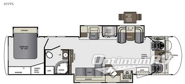 2015 Forest River Georgetown XL 377TSF Floorplan Photo