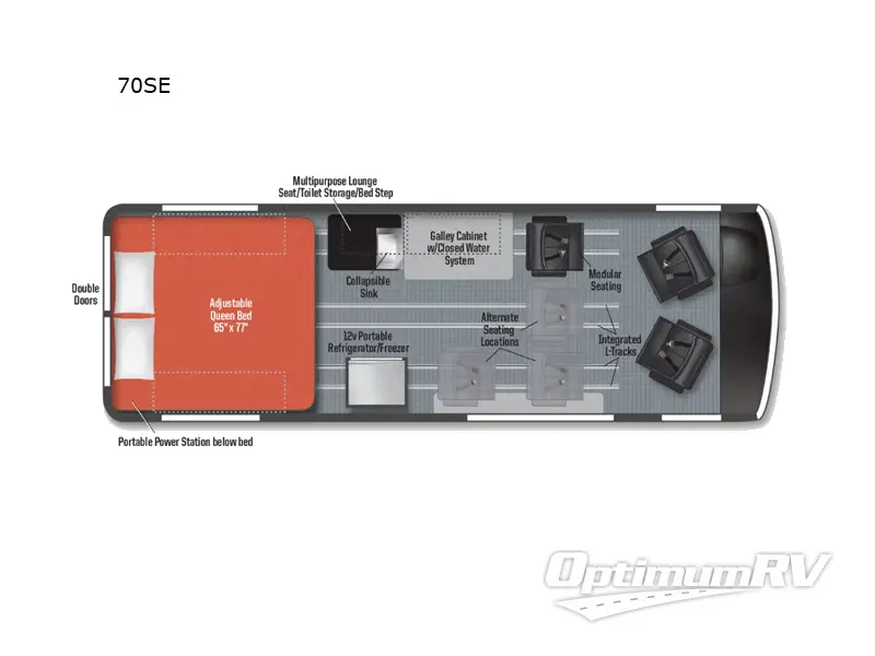 2023 Winnebago Adventure Wagon 70SE Floorplan Photo