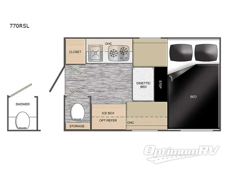 2023 Travel Lite Super Lite 770RSL Floorplan Photo