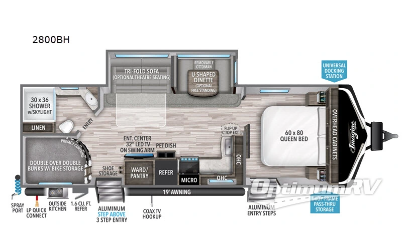 2020 Grand Design Imagine 2800BH Floorplan Photo