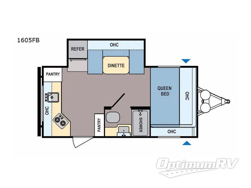 2018 Dutchmen Coleman Light LX 1605FB Floorplan Photo