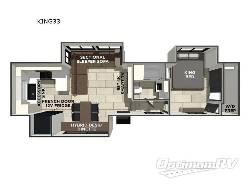 2026 Prime Time Crusader KING33 Floorplan Photo