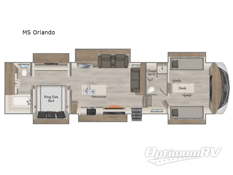 2024 DRV Luxury Suites Mobile Suites MS Orlando Floorplan Photo