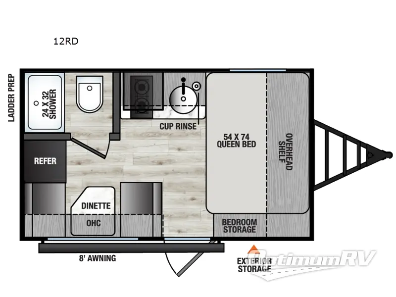 2026 Forest River Viking 3K Series 12RD RV Floorplan Photo