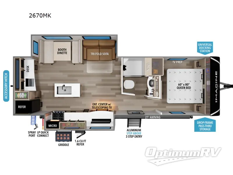2027 Grand Design Imagine 2670MK Floorplan Photo