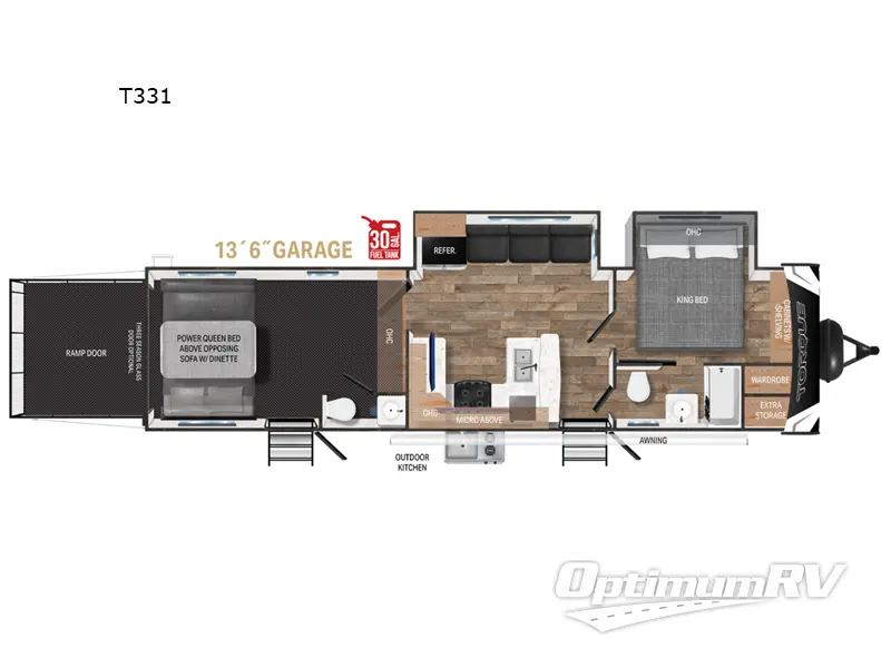 2024 Heartland Torque T331 Floorplan Photo