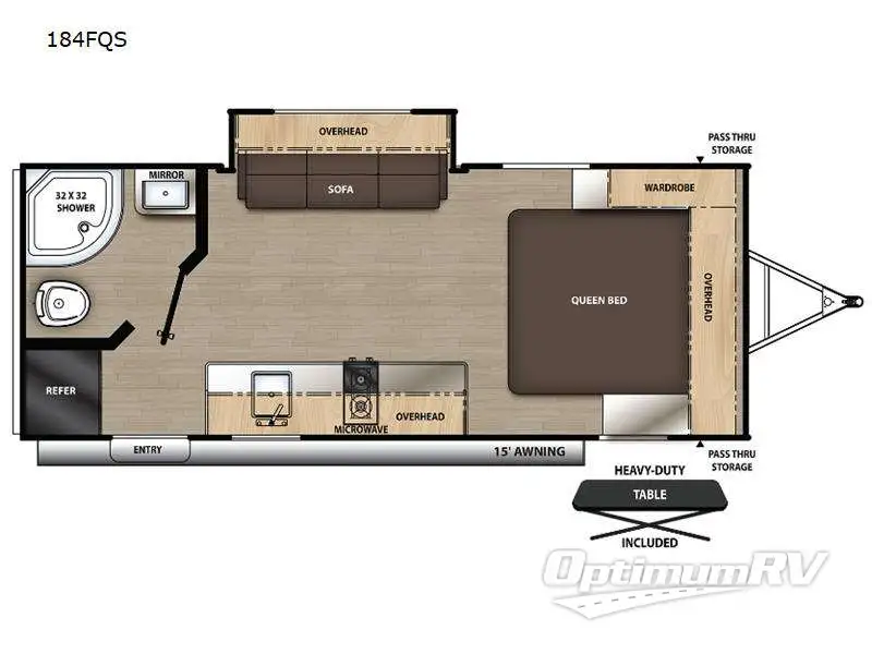 2023 Coachmen Catalina Summit Series 7 184FQS Floorplan Photo