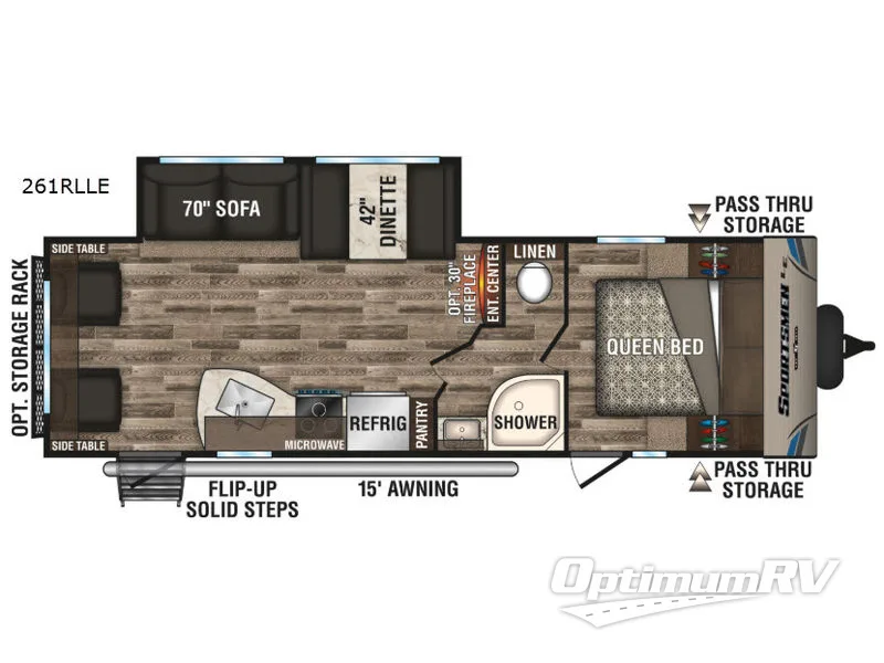 2019 KZ Sportsmen LE 261RLLE Floorplan Photo
