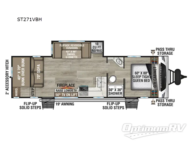 2026 Venture SportTrek ST271VBH RV Floorplan Photo