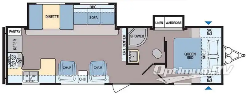 2017 Dutchmen Coleman Lantern Series 296RK RV Floorplan Photo