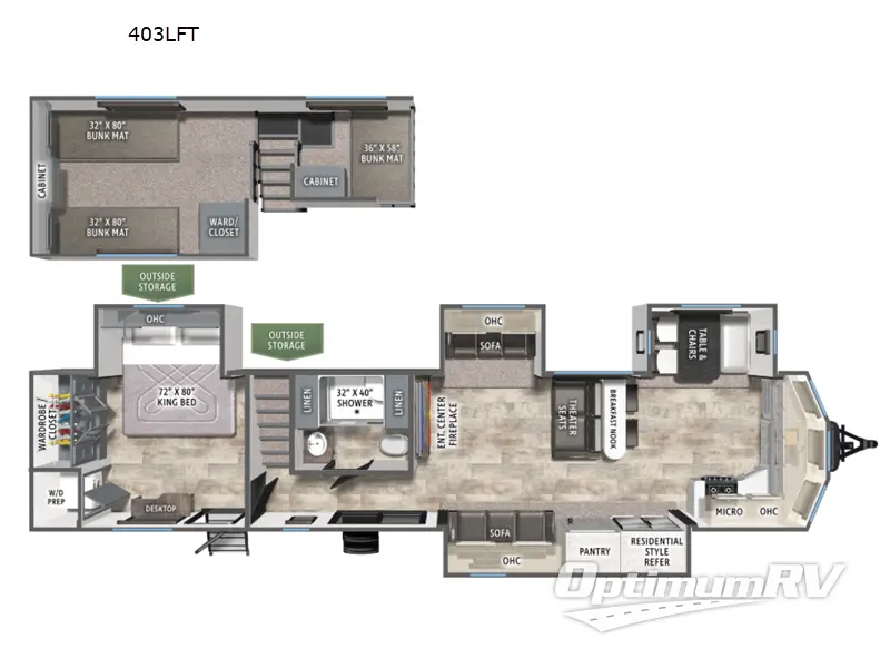 2026 Forest River Puma Vista 403LFT RV Floorplan Photo