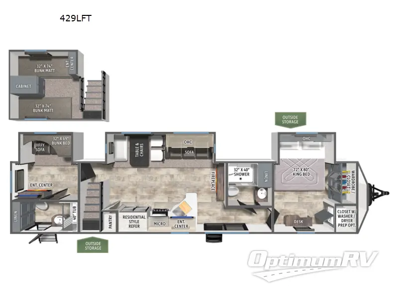 2026 Forest River Puma Vista 429LFT Floorplan Photo