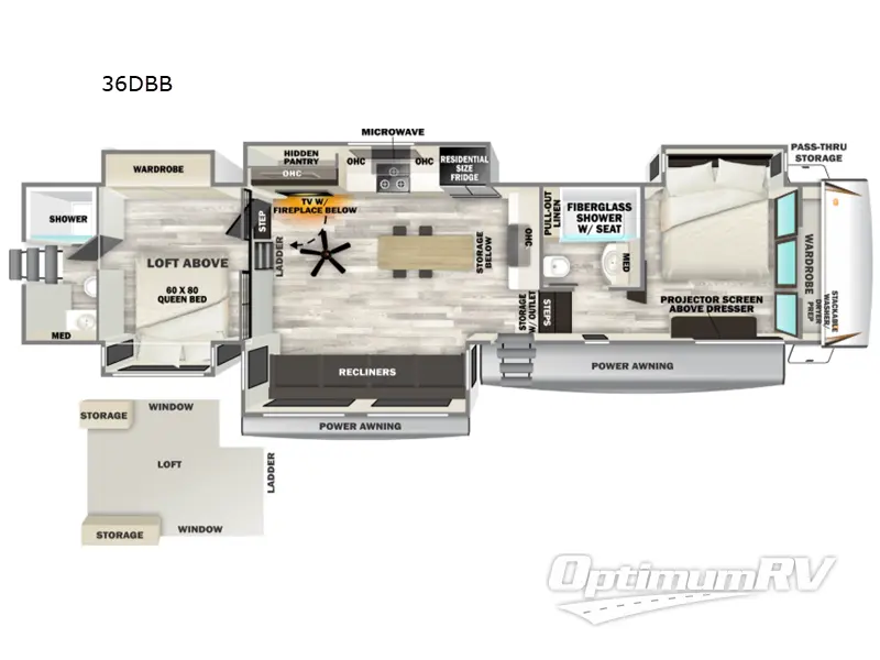 2026 Forest River Cherokee Sabre 36DBB Floorplan Photo