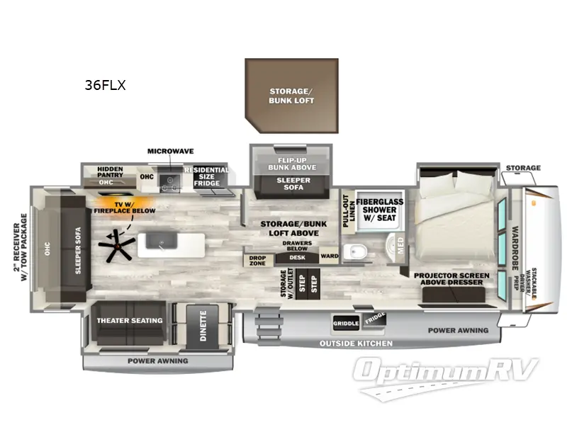 2026 Forest River Cherokee Sabre 36FLX RV Floorplan Photo