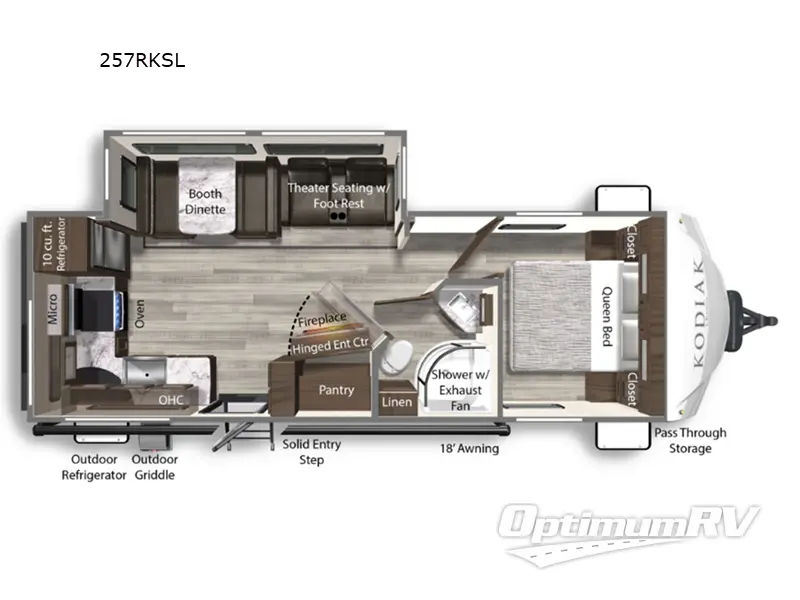 2025 Dutchmen Kodiak 257RKSL RV Floorplan Photo