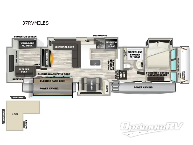 2026 Forest River Cherokee Sabre 37RVMILES RV Floorplan Photo