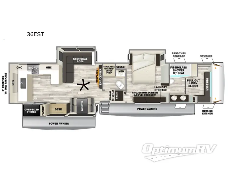 2027 Forest River Sabre 36EST Floorplan Photo