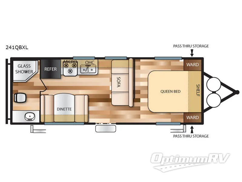 2017 Forest River Salem Cruise Lite 241QBXL Floorplan Photo