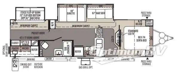 2014 Forest River Rockwood 8312SS Floorplan Photo