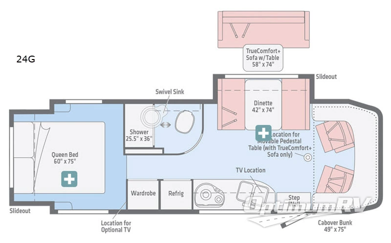 2018 Winnebago View 24G Floorplan Photo