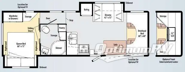 2010 Itasca Impulse 31N Floorplan Photo
