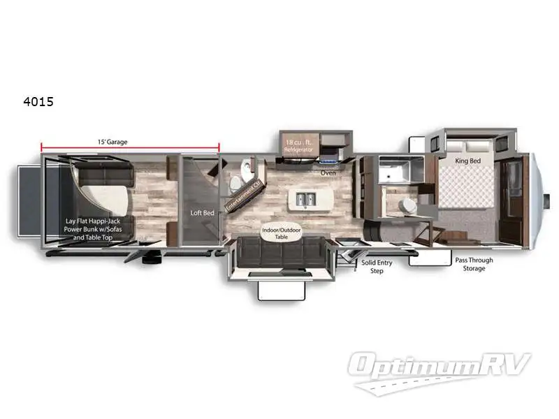2022 Dutchmen Voltage 4015 RV Floorplan Photo