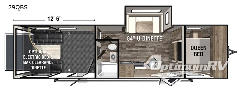2020 Forest River XLR Boost 29QBS RV Floorplan Photo
