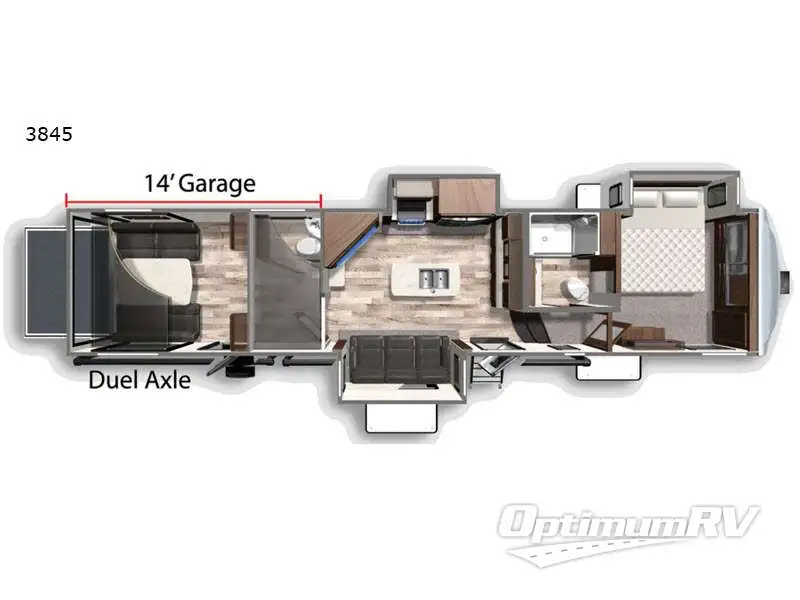 2021 Dutchmen Voltage 3845 Floorplan Photo