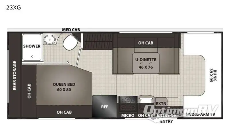 2021 Coachmen Cross Trek 23XG Ford E-350 Floorplan Photo