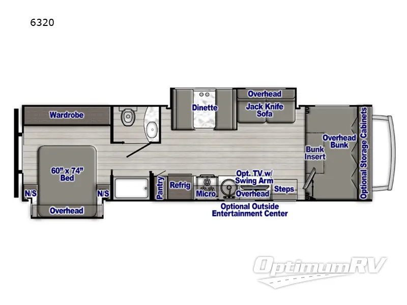 2023 Gulf Stream Yellowstone 6320 Floorplan Photo