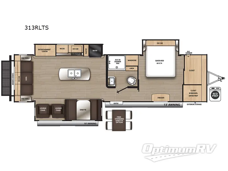 2023 Coachmen Catalina Legacy 313RLTS Floorplan Photo