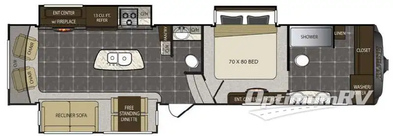 2016 Keystone alpine 3730 Floorplan Photo