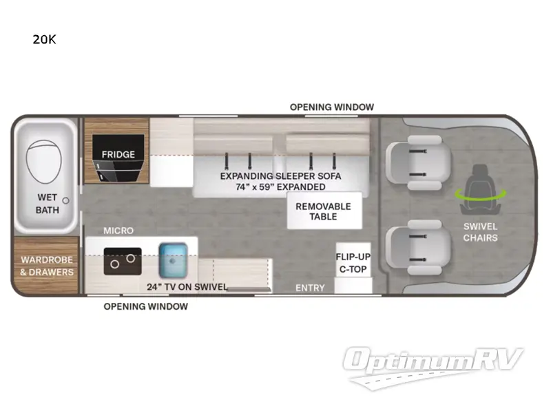 2022 Thor Sequence 20K Floorplan Photo