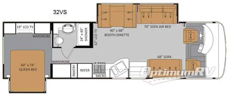 2012 Thor Challenger 32VS Floorplan Photo