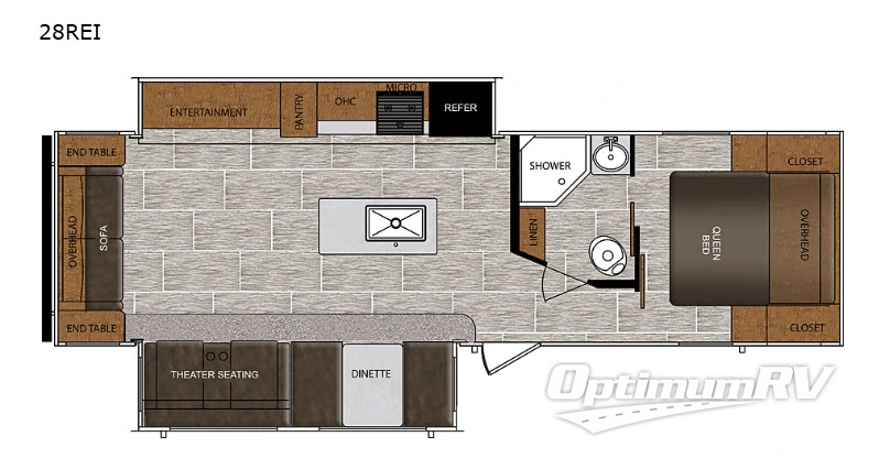 2020 Prime Time Avenger 28REI Floorplan Photo