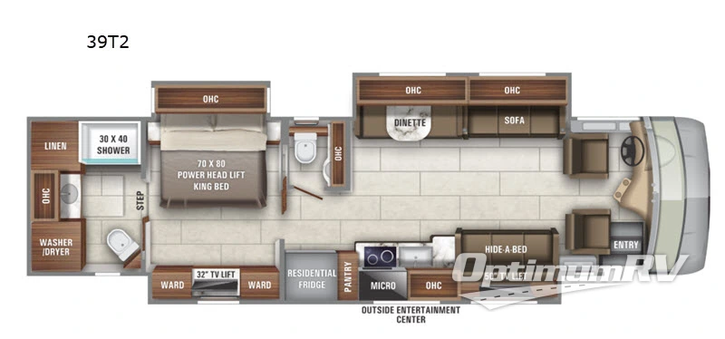 2021 Jayco Embark 39T2 RV Floorplan Photo