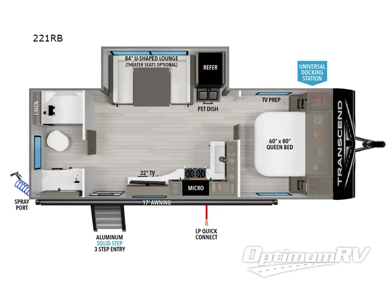 2024 Grand Design Transcend Xplor 221RB Floorplan Photo