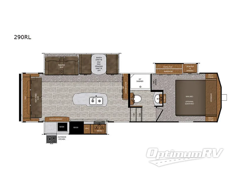 2020 Forest River Wildcat 290RL Floorplan Photo