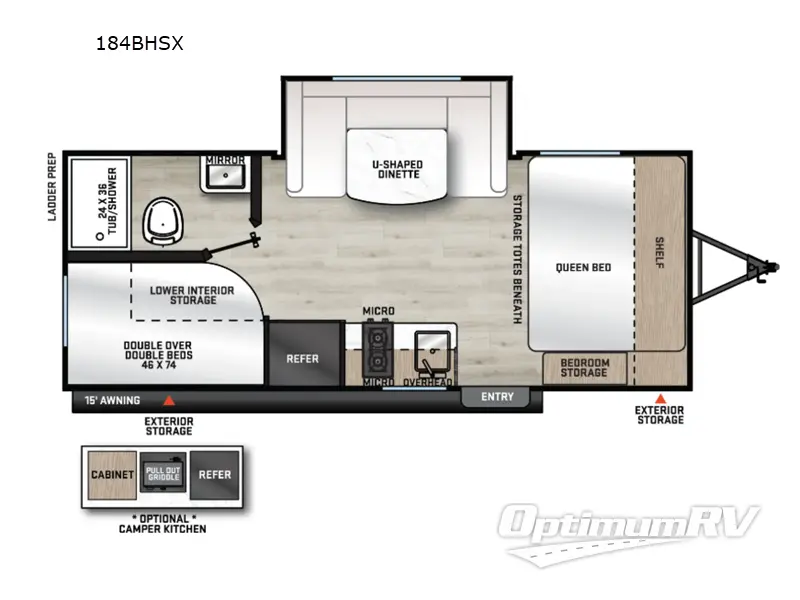 2027 Coachmen Catalina Summit Series 7 184BHSX Floorplan Photo