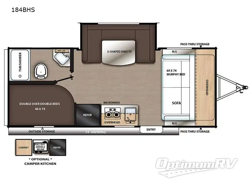 2022 Coachmen Catalina Summit Series 7 184BHS RV Floorplan Photo