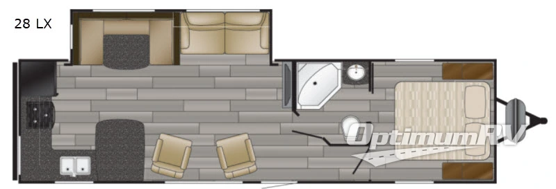 2018 Heartland Prowler Lynx 28LX RV Floorplan Photo