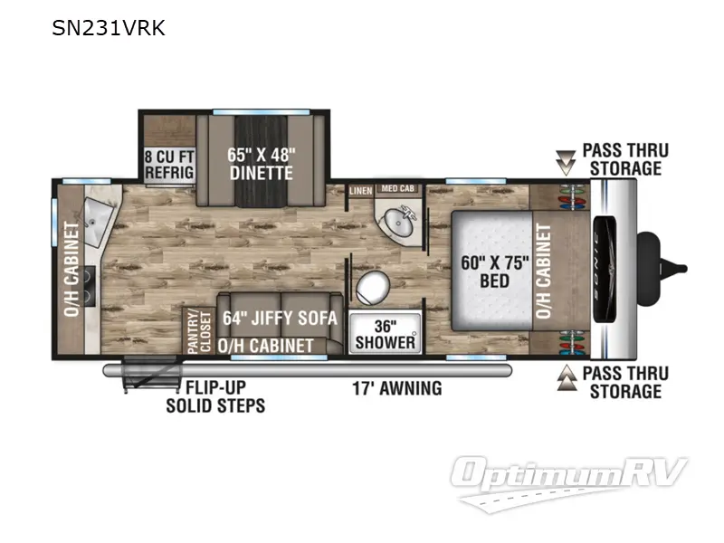 2022 Venture Sonic 231VRK Floorplan Photo
